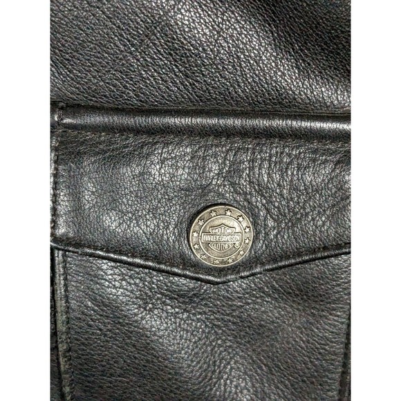 VTG Custom Authentic Harley Davidson Leather Jacket Screaming Eagle - Picture 12 of 16